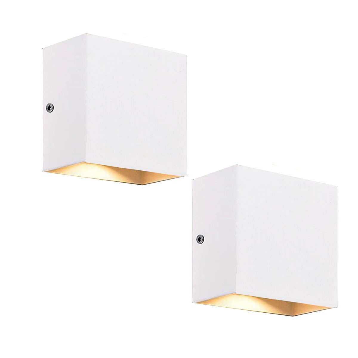 LETGOSPT Wandleuchte Wandleuchten Außen LED 6W günstig online kaufen