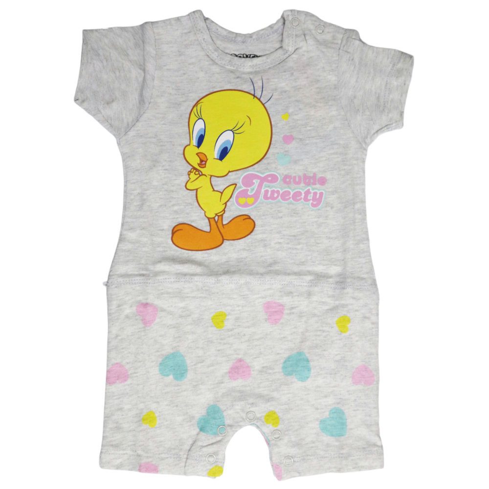 Strampler Looney Tunes Tweety Baby kurzarm Strampler Einteiler