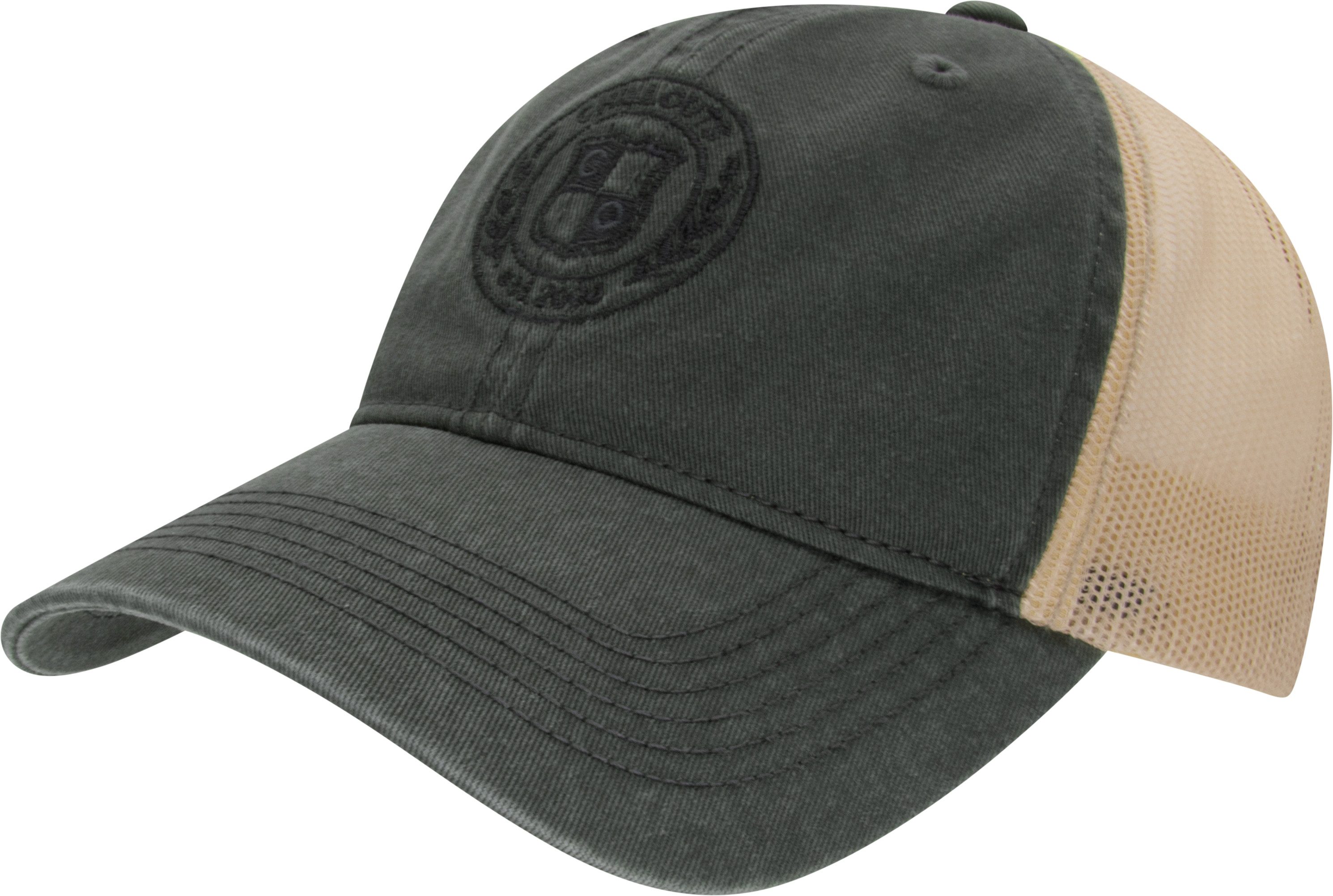 chillouts Baseball Cap Milton Hat Vintage-Look Baseballkappe mit Wappen-Stickerei