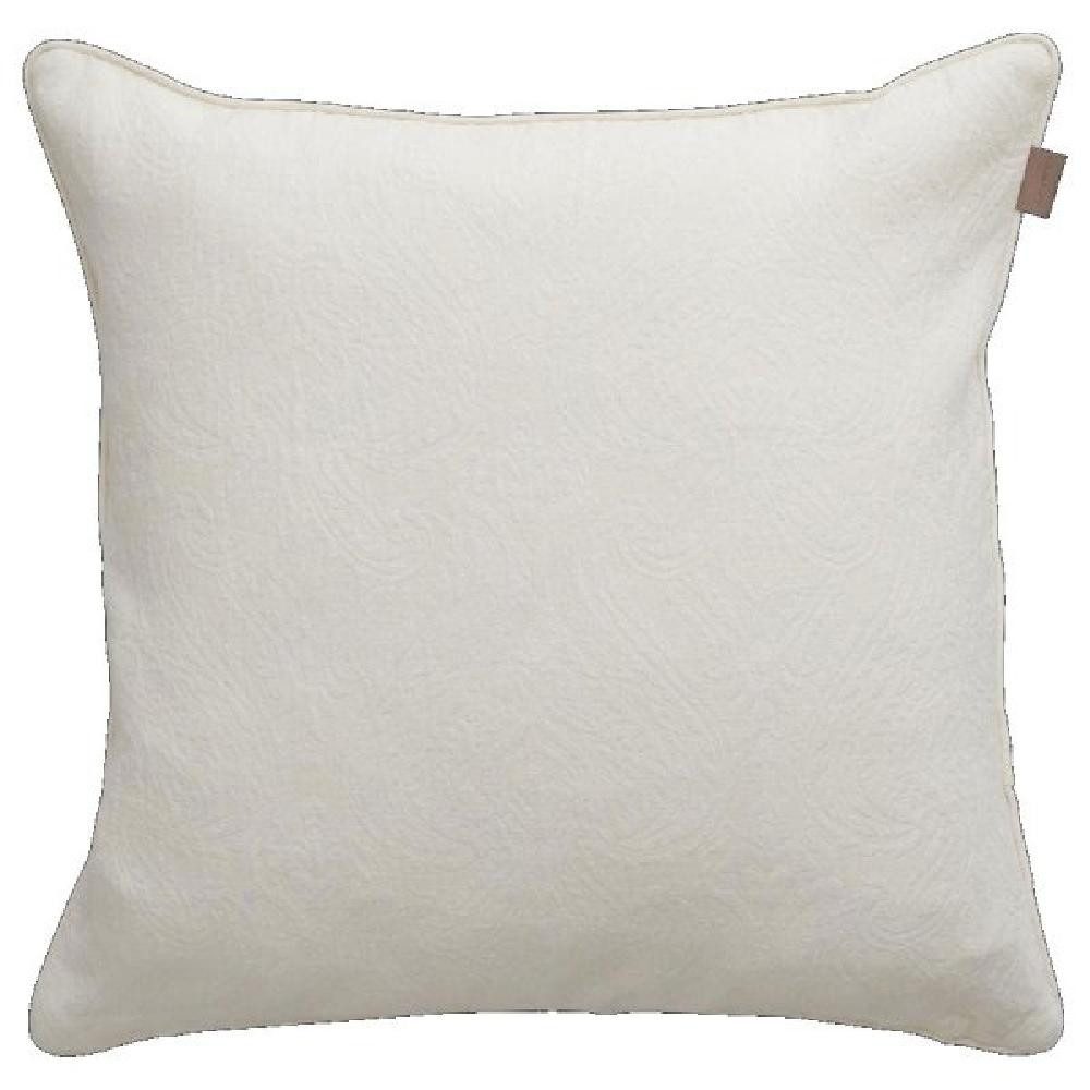 Gant Kissenhülle Gant Home Kissenhülle Porcelain Jacquard Cushion Eggshell (50x50cm)