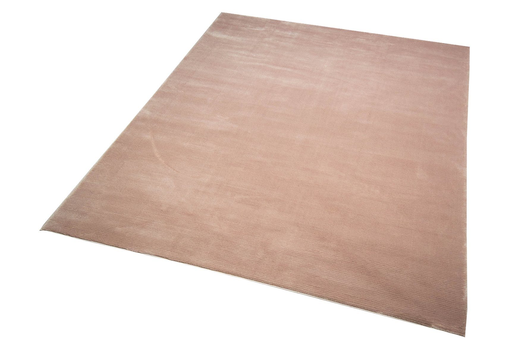 Carpetia Teppich Teppich Wohnzimmerteppich Läufer uni rosa, rechteckig, Höhe: 13 mm
