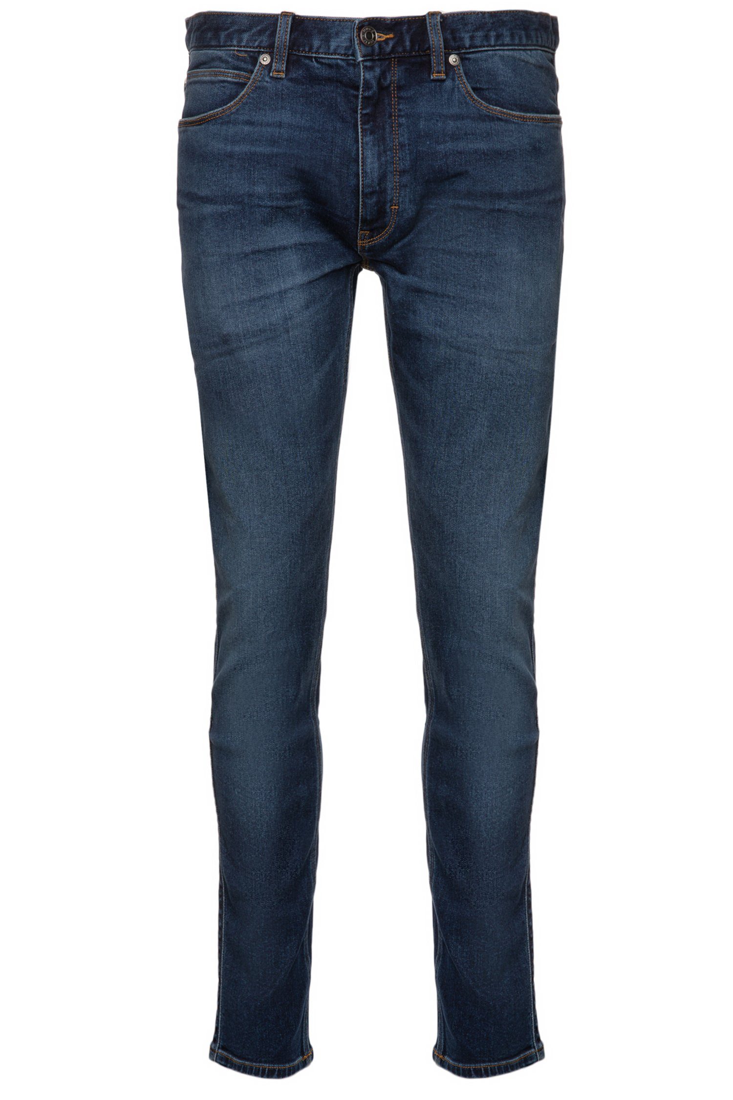Jeans HUGO Uomo 734 Extra Slim Fit In Denim Elasticizzato - Blu Scuro