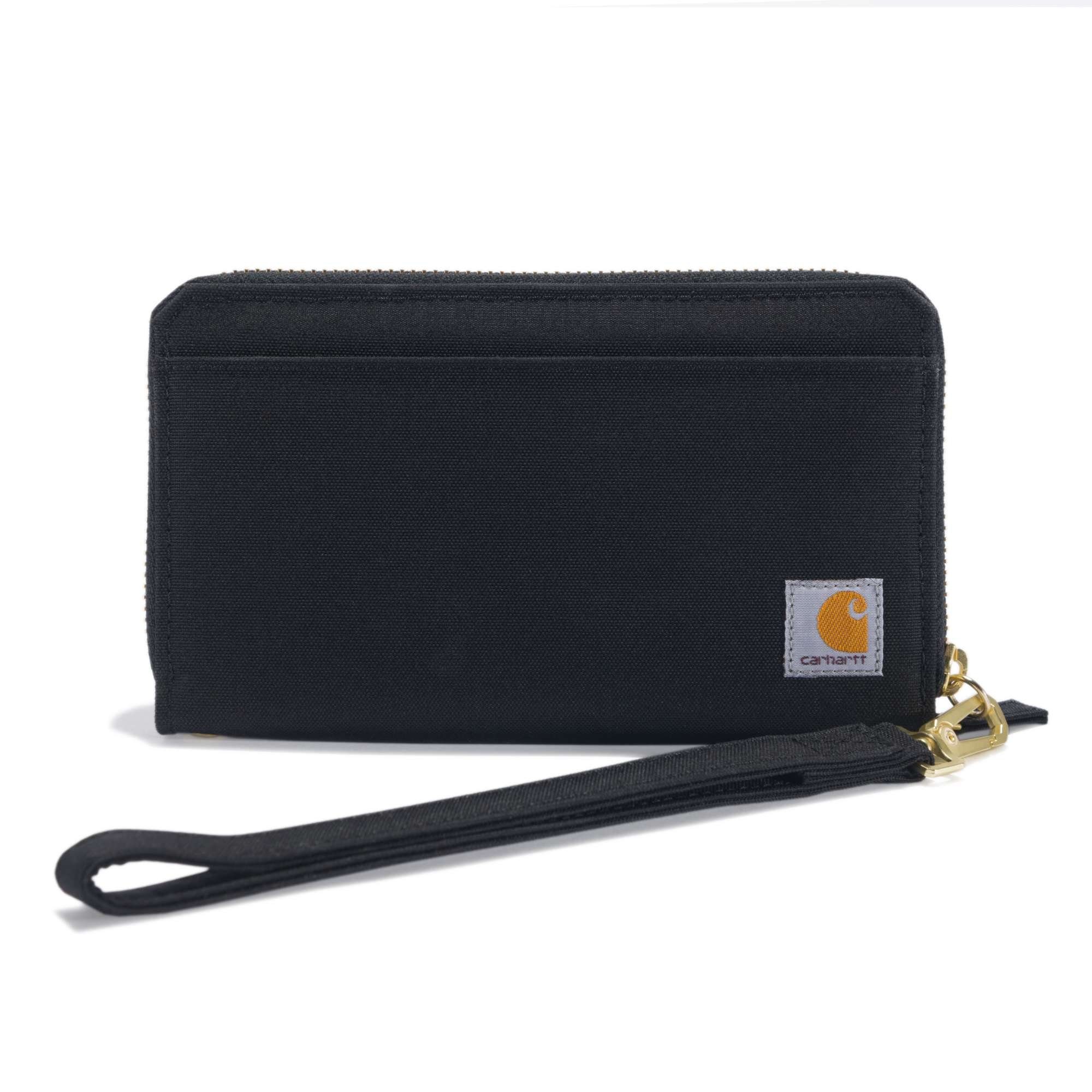 WALLET DUCK Carhartt Brieftasche Münztasche black (1-tlg), Reißverschluss CLUTCH LAY-FLAT mit NYLON