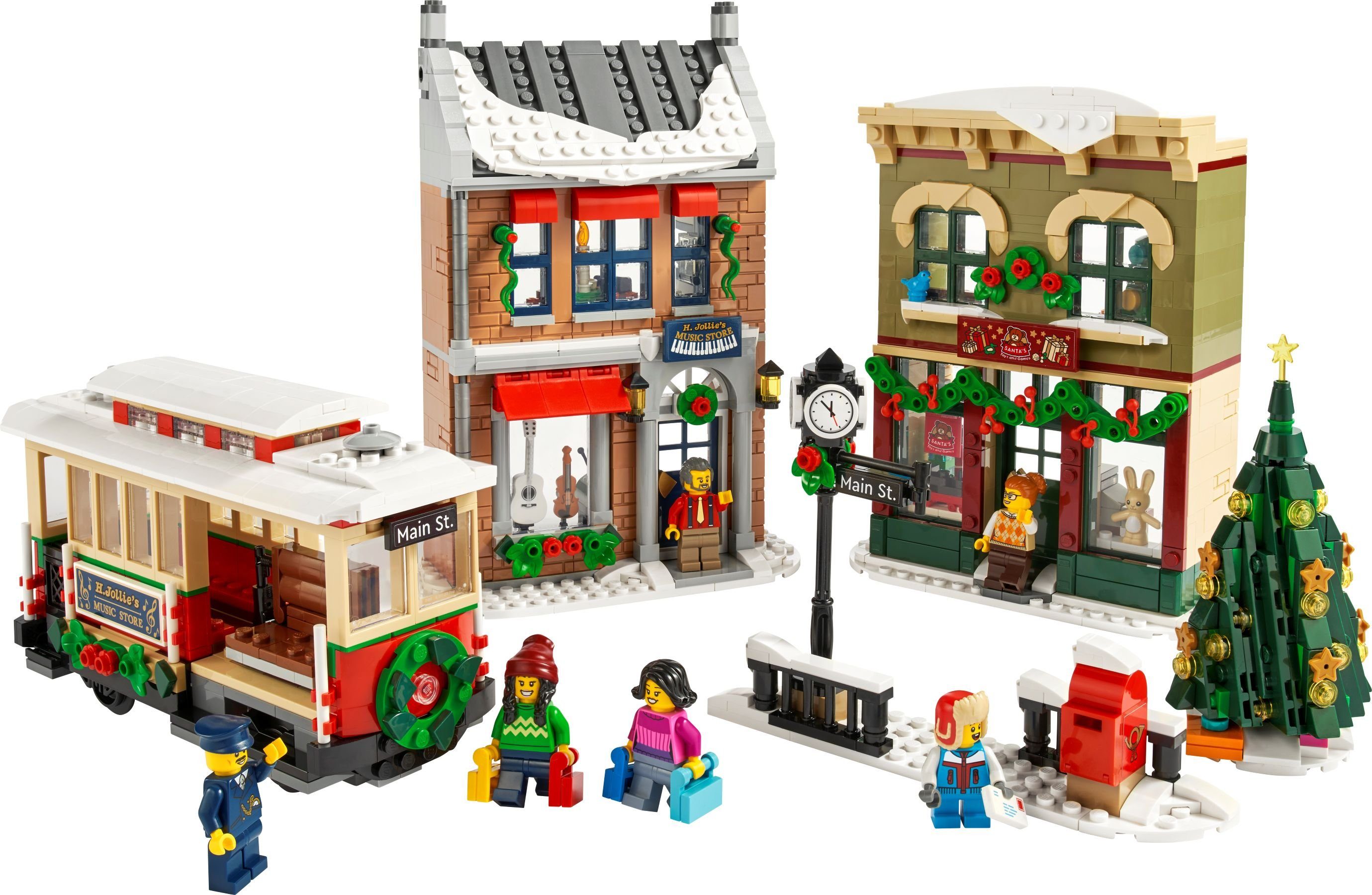 LEGO® Icons: Weihnachtlich geschmückte Hauptstraße (10308) Spielbausteine, (1514 St)