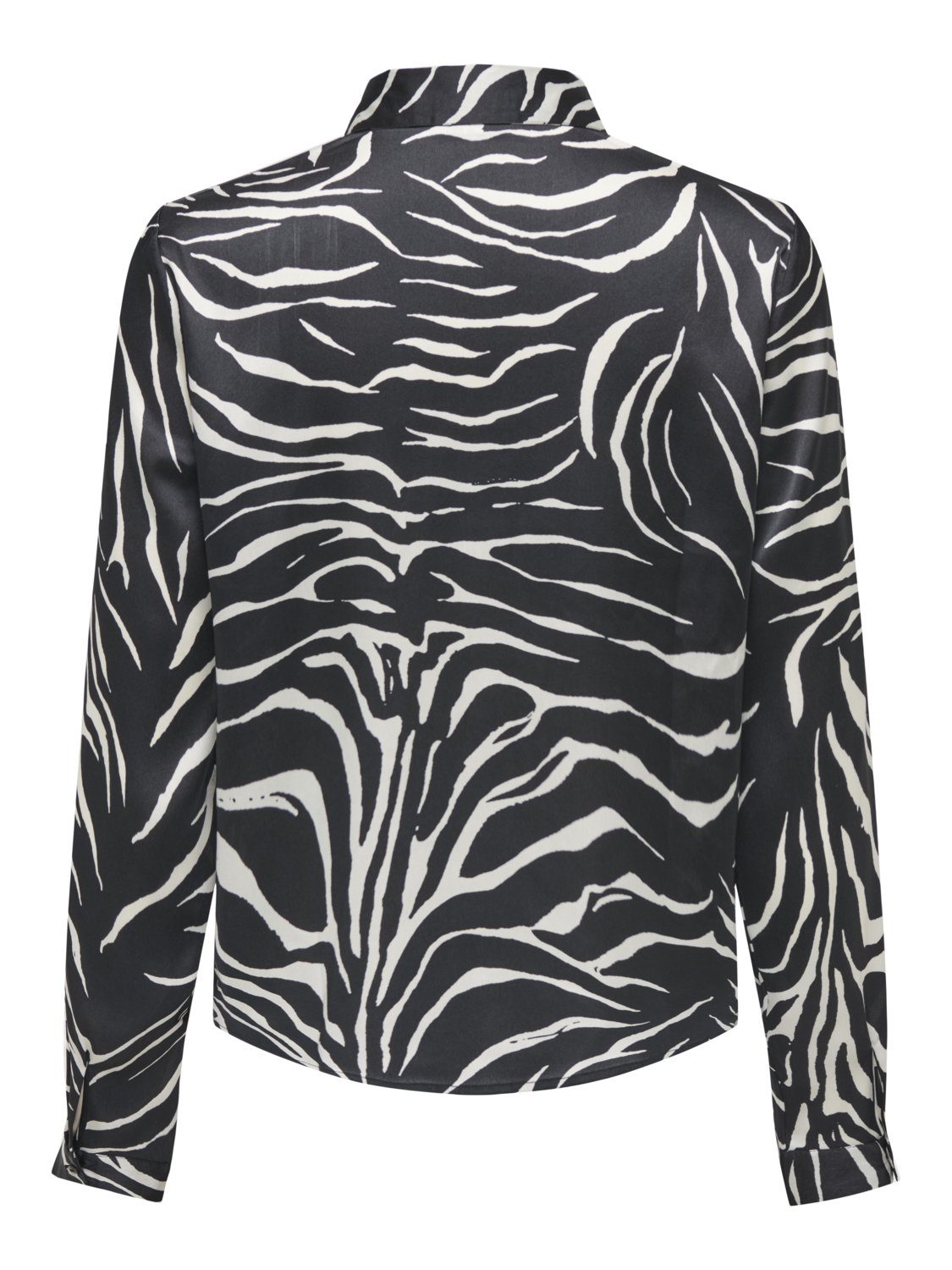JACQUELINE de YONG Tunika 4470 JDYFIFI in Hemd Business Schwarz-2 Blusenshirt Elegante Langarm Bluse Satin