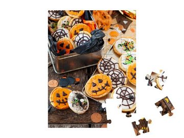puzzleYOU Puzzle Bunte Kekse mit Zuckerguss für Halloween, 48 Puzzleteile, puzzleYOU-Kollektionen Festtage