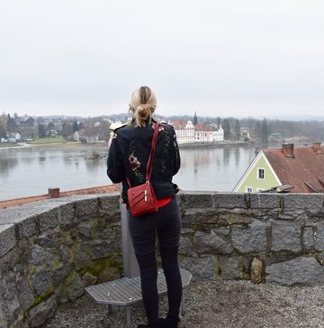 Cinino Handtasche Kathleen, Ledertasche Umhängetasche