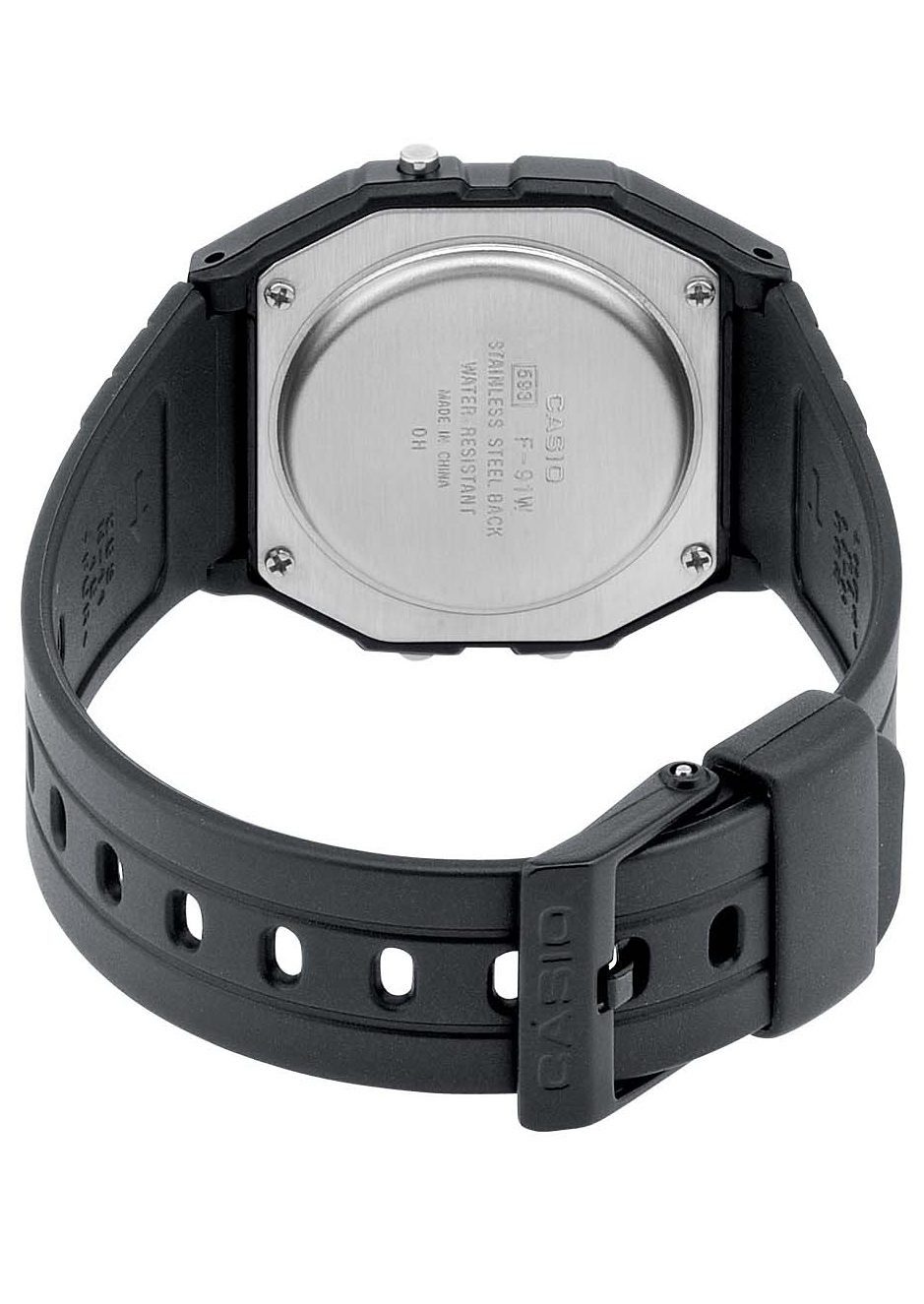 CASIO TIMELESS COLLECTION Chronograph F-91W-1YEG, Quarzuhr, Armbanduhr,Herren,Damen,Jugendliche, Digitaluhr,Resinarmband
