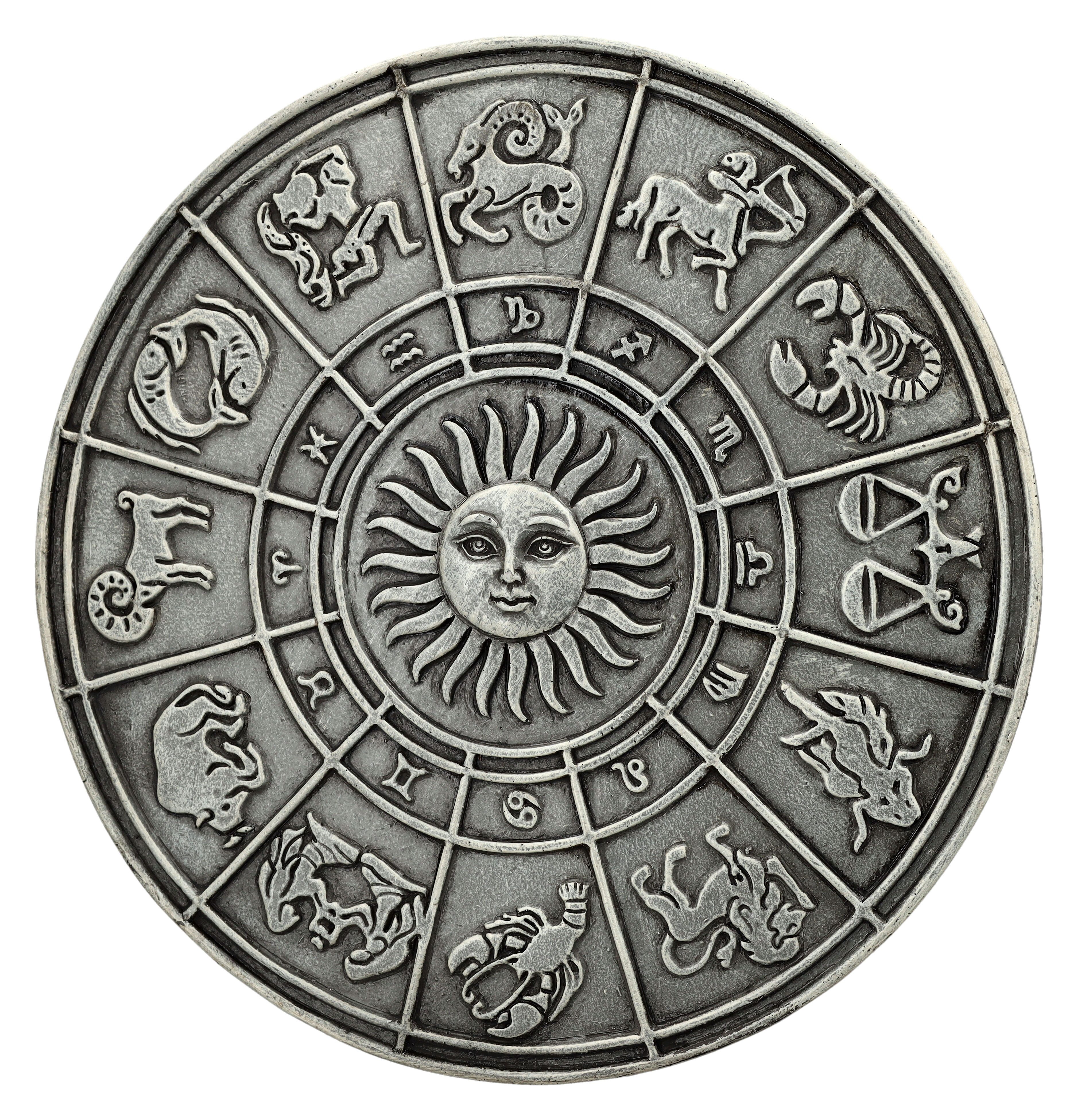 Figuren Shop GmbH Wanddekoobjekt Wandrelief - Sonne und Sternzeichen - Astr günstig online kaufen