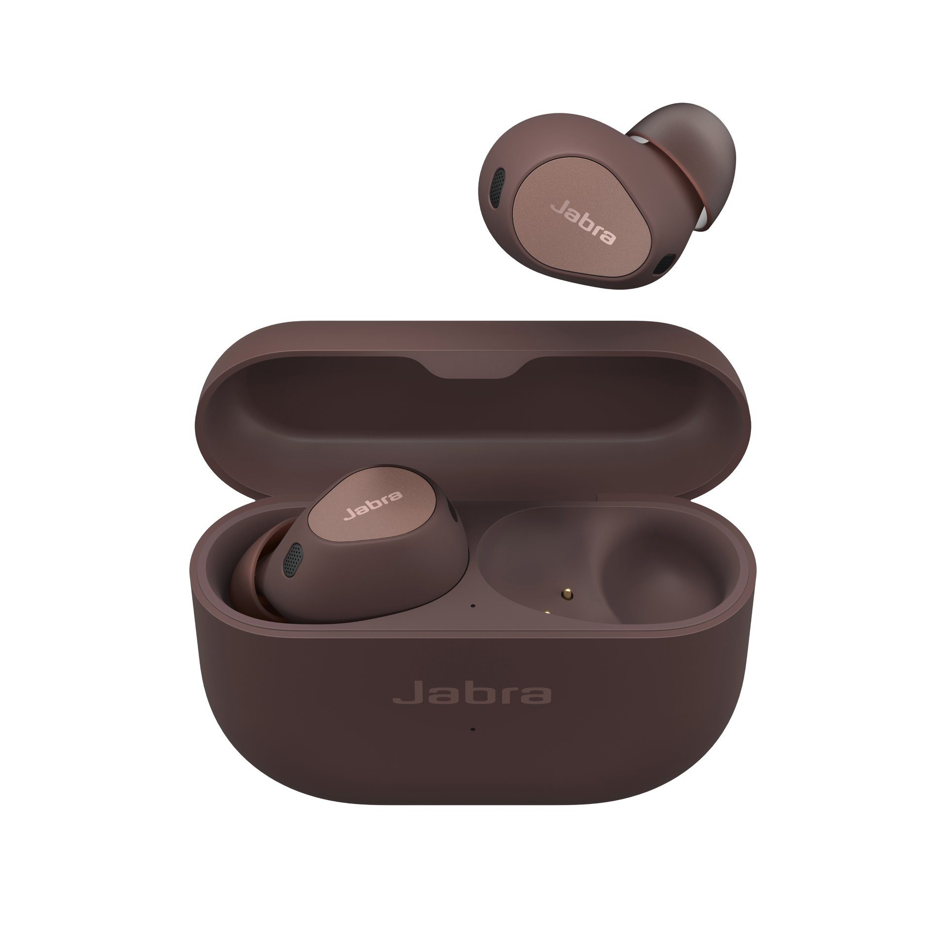 Jabra Elite 10 wireless In-Ear-Kopfhörer (Active Noise Cancelling (ANC), Multi-Point-Verbindung, Transparenzmodus, A2DP Bluetooth) Braun