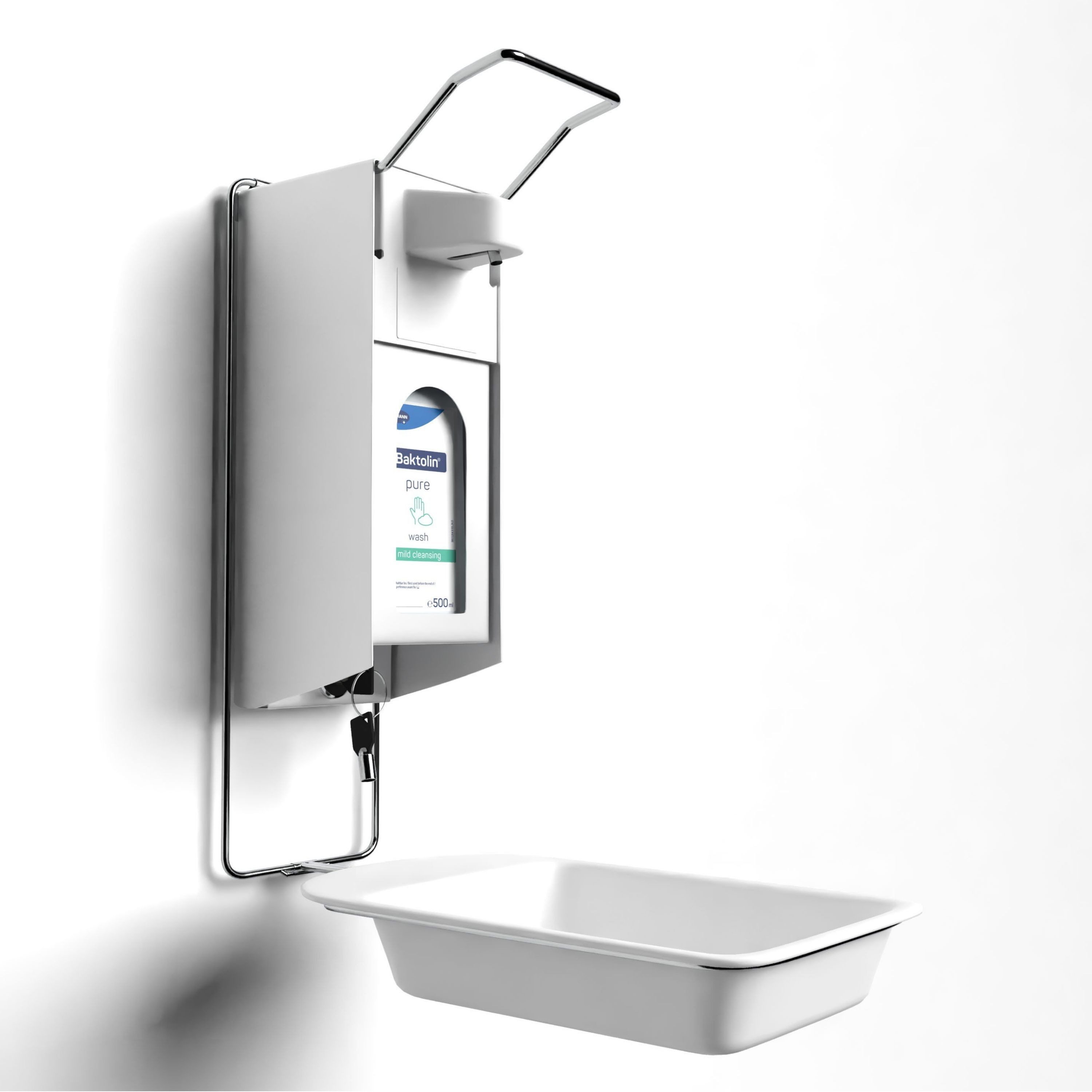 Horn Medical Handseife Horn Medical Wandspender inkl. 500ml Baktolin pure Komplett-Set, 1-tlg., sehr gute Hautverträglichkeit auch bei empfindlicher Haut