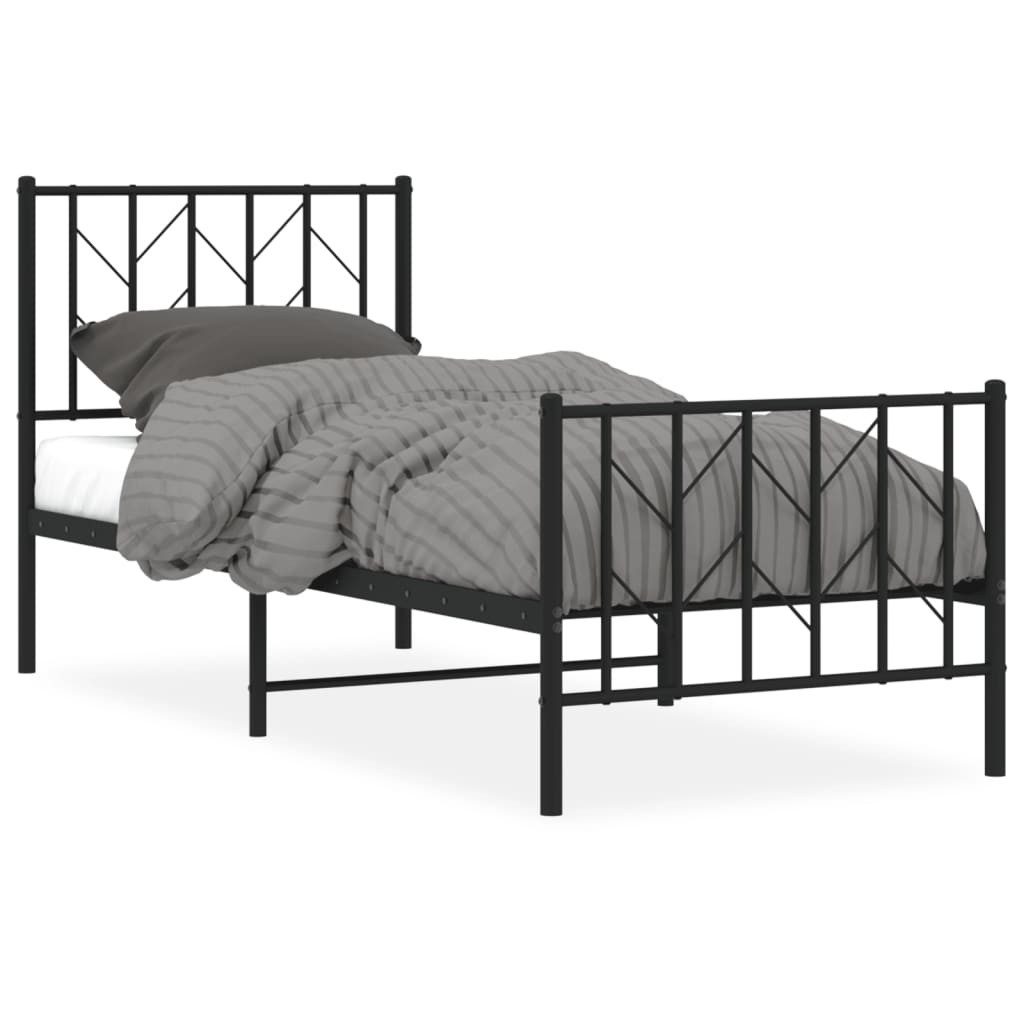 vidaXL Bett Bettgestell mit Kopf- und günstig online kaufen