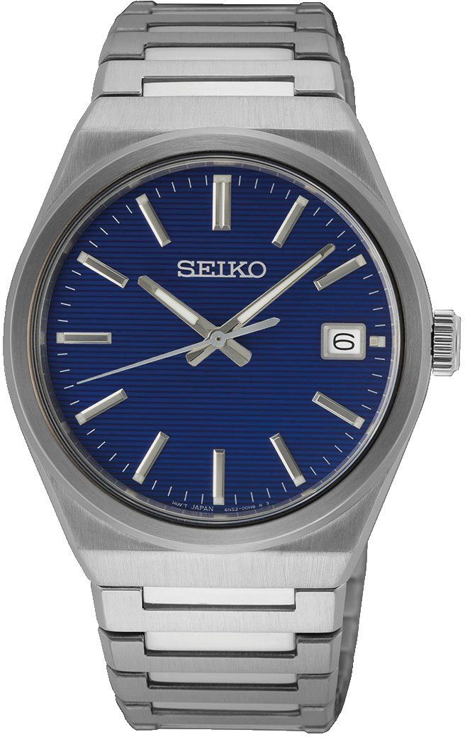 Seiko Quarzuhr SUR555P1, Armbanduhr, Herrenuhr, Datum, Saphirglas