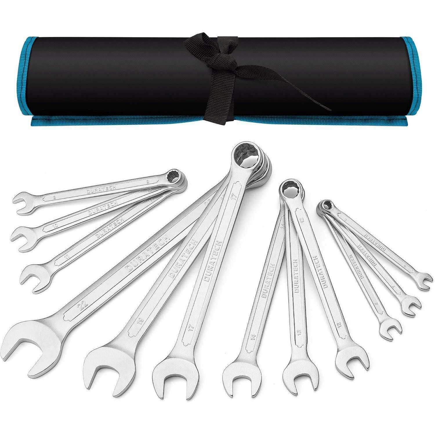 LuxusKollektion Gabel- und Ringschlüssel Ringmaulschlüssel Set DIN 3113 Chrom Vanadium 6-22mm 12-teilig
