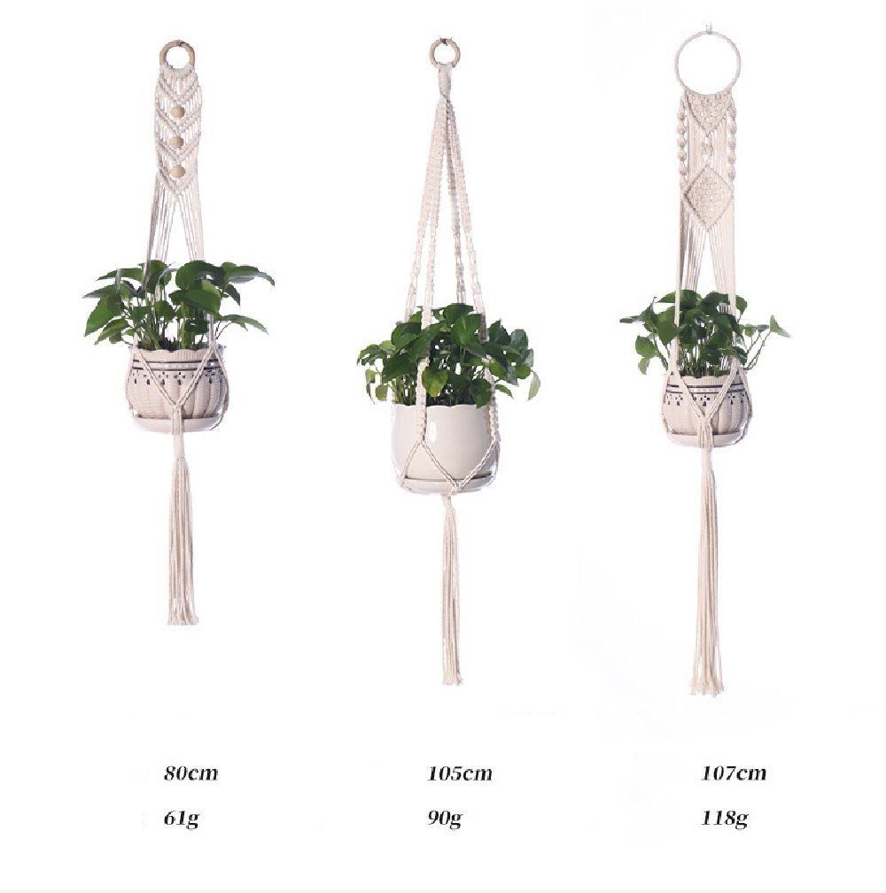 Coonoor Dekohänger Makramee Blumenampel, Blumentopf Pflanzen günstig online kaufen