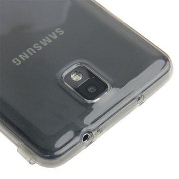 König Design Handyhülle Samsung Galaxy Note 3, Samsung Galaxy Note 3 Handyhülle Backcover Grau