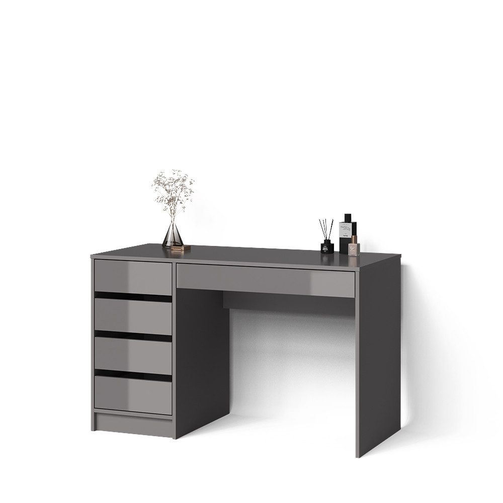 Livinity® Schminktisch Imola, Grau, ohne Spiegel günstig online kaufen