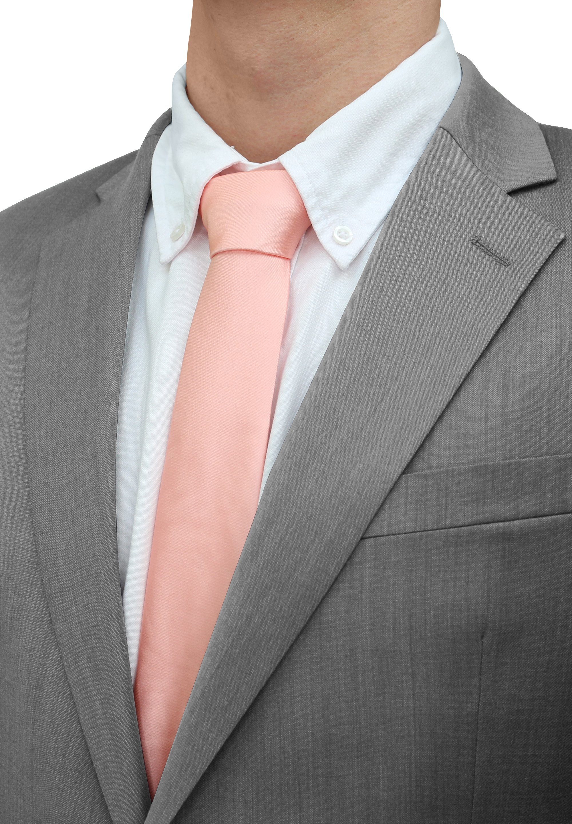 Fabio Farini Krawatte einfarbige Herren Schlips - Unicolor Krawatte in 6cm günstig online kaufen