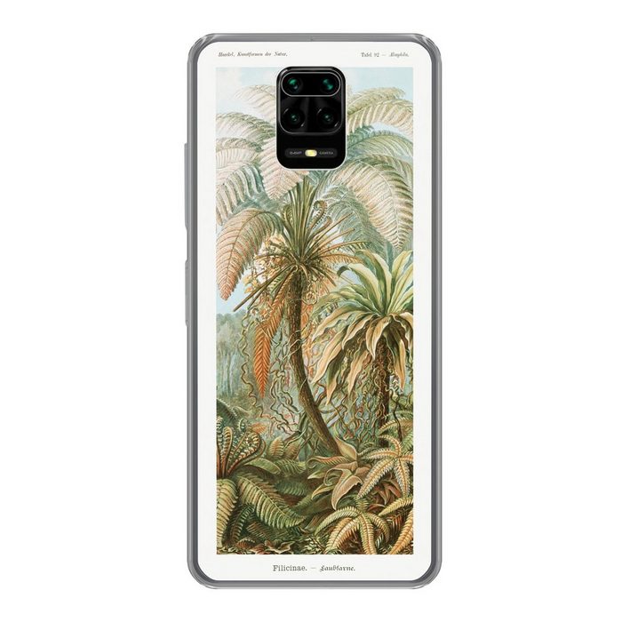 MuchoWow Handyhülle Vintage - Alte Meister - Farne - Pflanzen - Natur Phone Case Handyhülle Xiaomi Redmi Note 9 Pro Silikon Schutzhülle