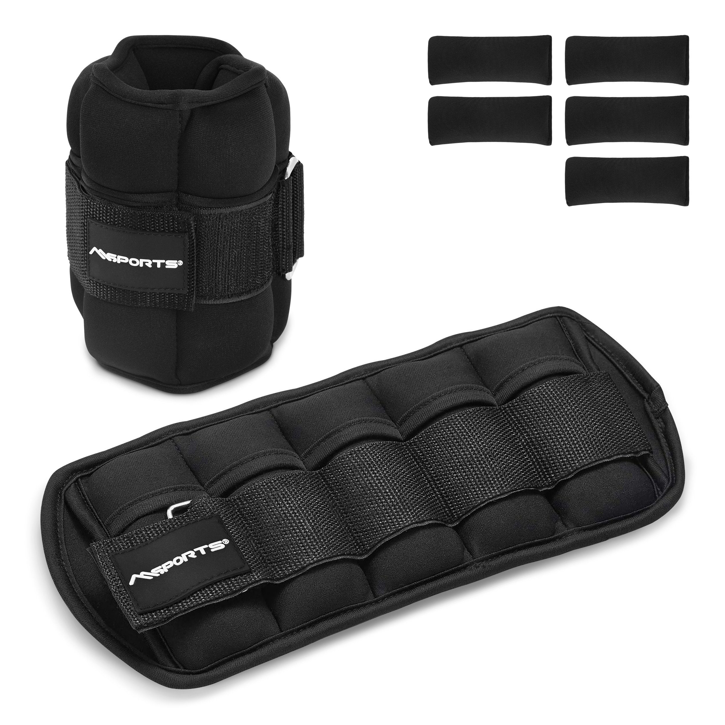 MSports® Gewichtsmanschette Gewichtsmanschetten -einstellbar- bis 3.5 kg