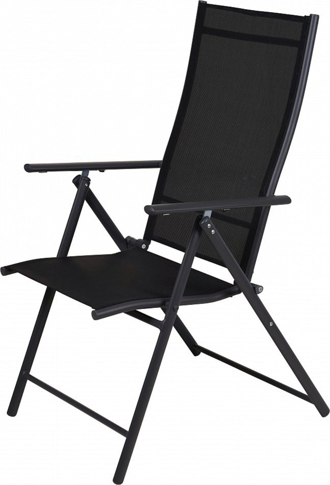 Koopman Sitzgruppe Gartenmöbel Sitzgruppe Balkonmöbel Antrazit 3 Tlg SEt, (3-tlg), Set, Tisch, 2 x Hochlehner, 3 Tlg