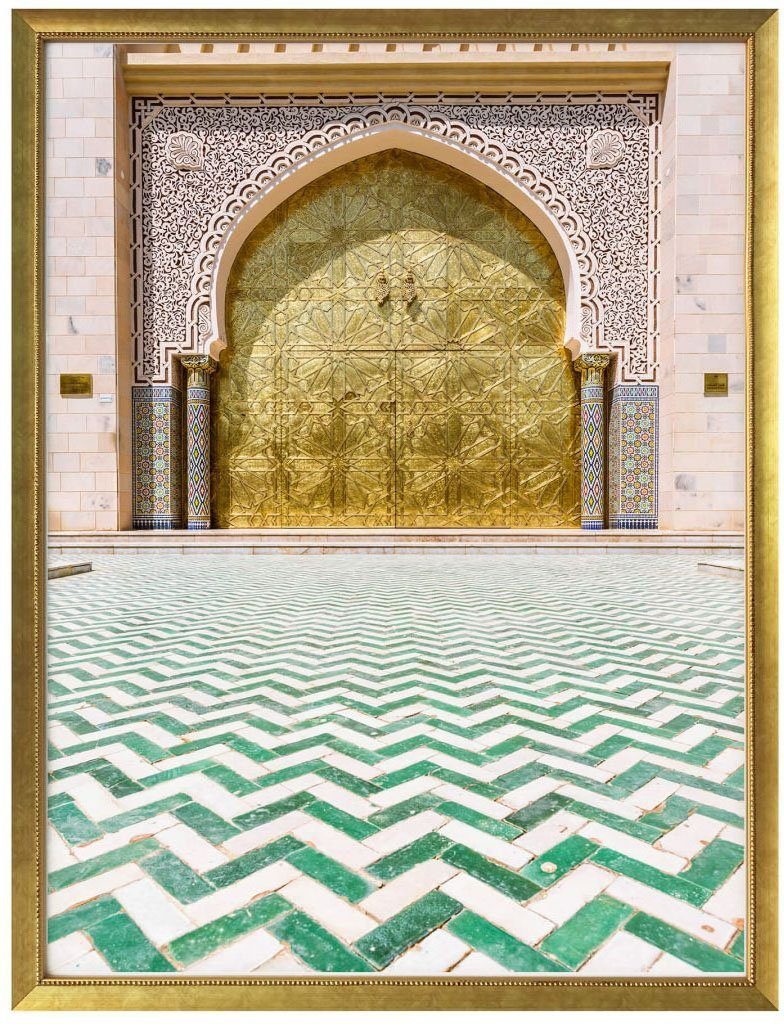 Wall-Art Poster Alawi Moschee Oman, Wandposter St), (1 Wandbild, Gebäude Poster, Bild