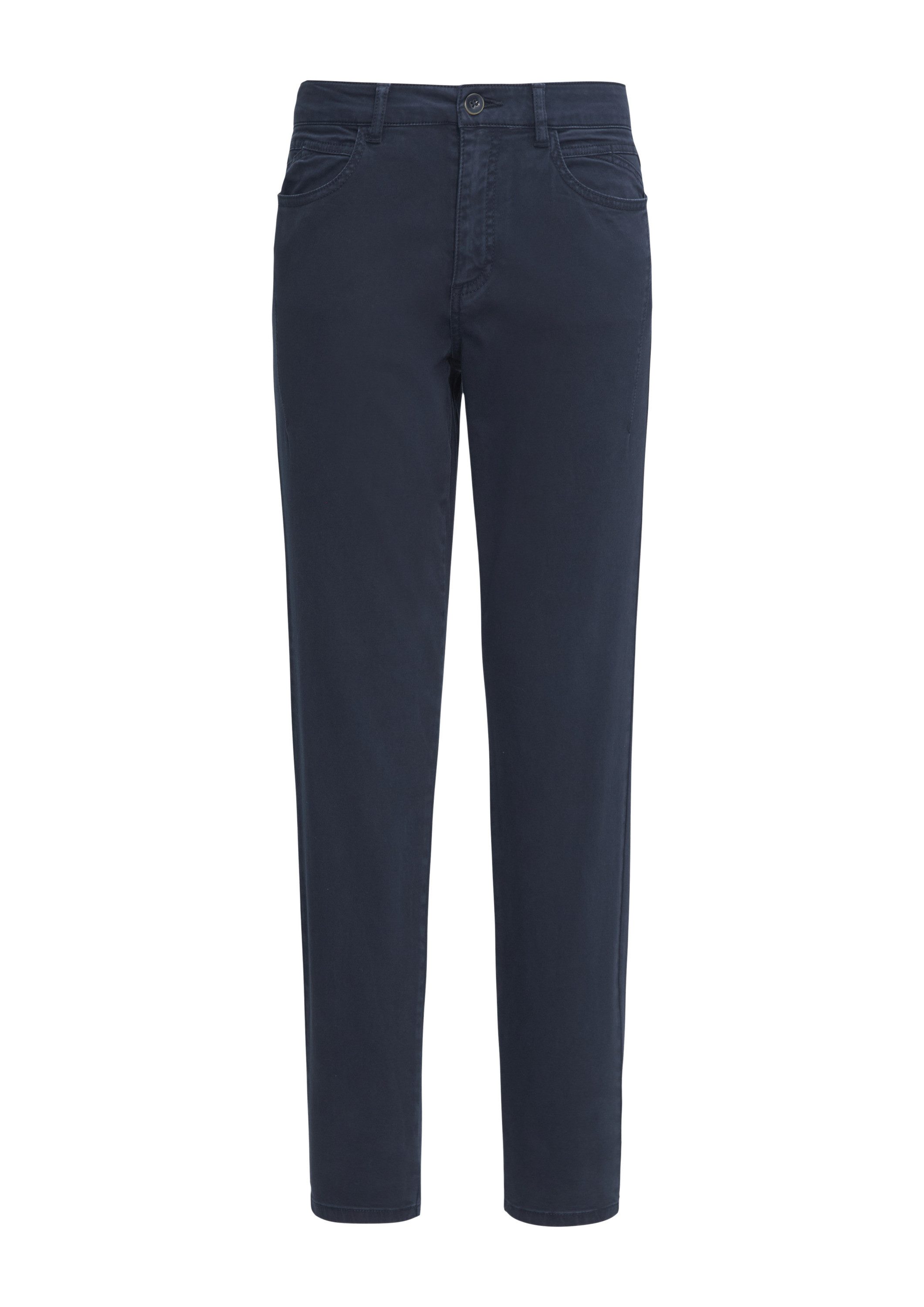 s.Oliver Chinos Hose Gewaschene Hose im Slim Fit aus Baumwollsatin günstig online kaufen