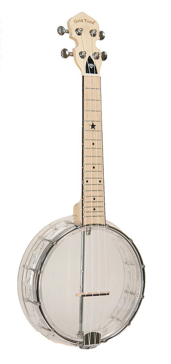 Gold Tone Banjo Gold Tone LG-D Little Gem durchsichtige Konzert Banjo-Ukulele, mit ...