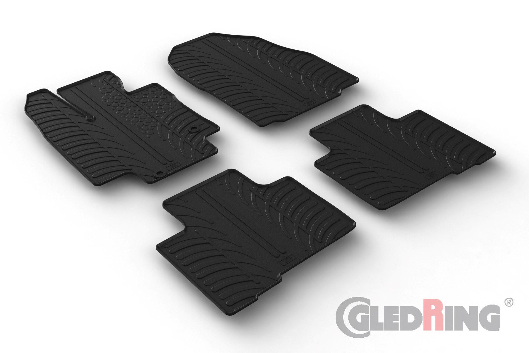 AZUGA Auto-Fußmatten Gummi-Fußmatten passend für Toyota Highlander ab 2021, für Toyota Highlander SUV | Automatten