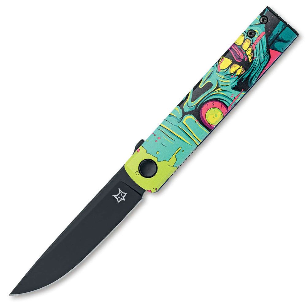 Taschenmesser Chnops UV Becut Aluminum Taschenmesser bunter Griff Skull Motiv, (1 St), gruseliges Totenkopf-Motiv, Aluminiumgriff