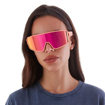 YEAZ Sportbrille SUNWAVE sport-sonnenbrille red/pink, Guter Schutz bei optimierter Sicht