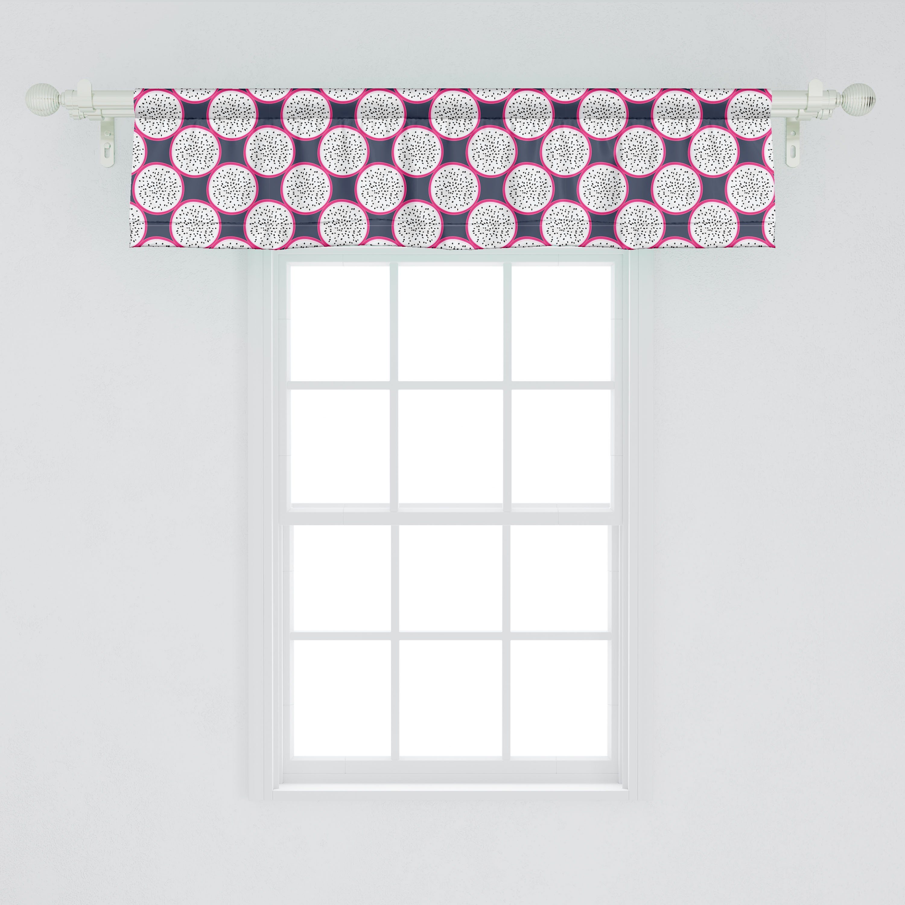 Scheibengardine Vorhang Volant Drachen Küche Abakuhaus, mit Schlafzimmer Schmackhafte für Frucht-Scheiben Microfaser, Hawaii Dekor Stangentasche