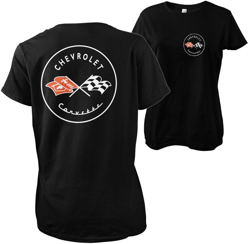 Corvette T-Shirt C1 Logo Girly Tee