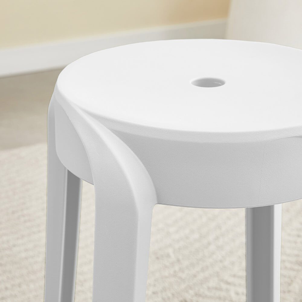 HOME DELUXE Hocker Stapelhocker NIVO (2 St), Esszimmerhocker, Fußhocker, Rund