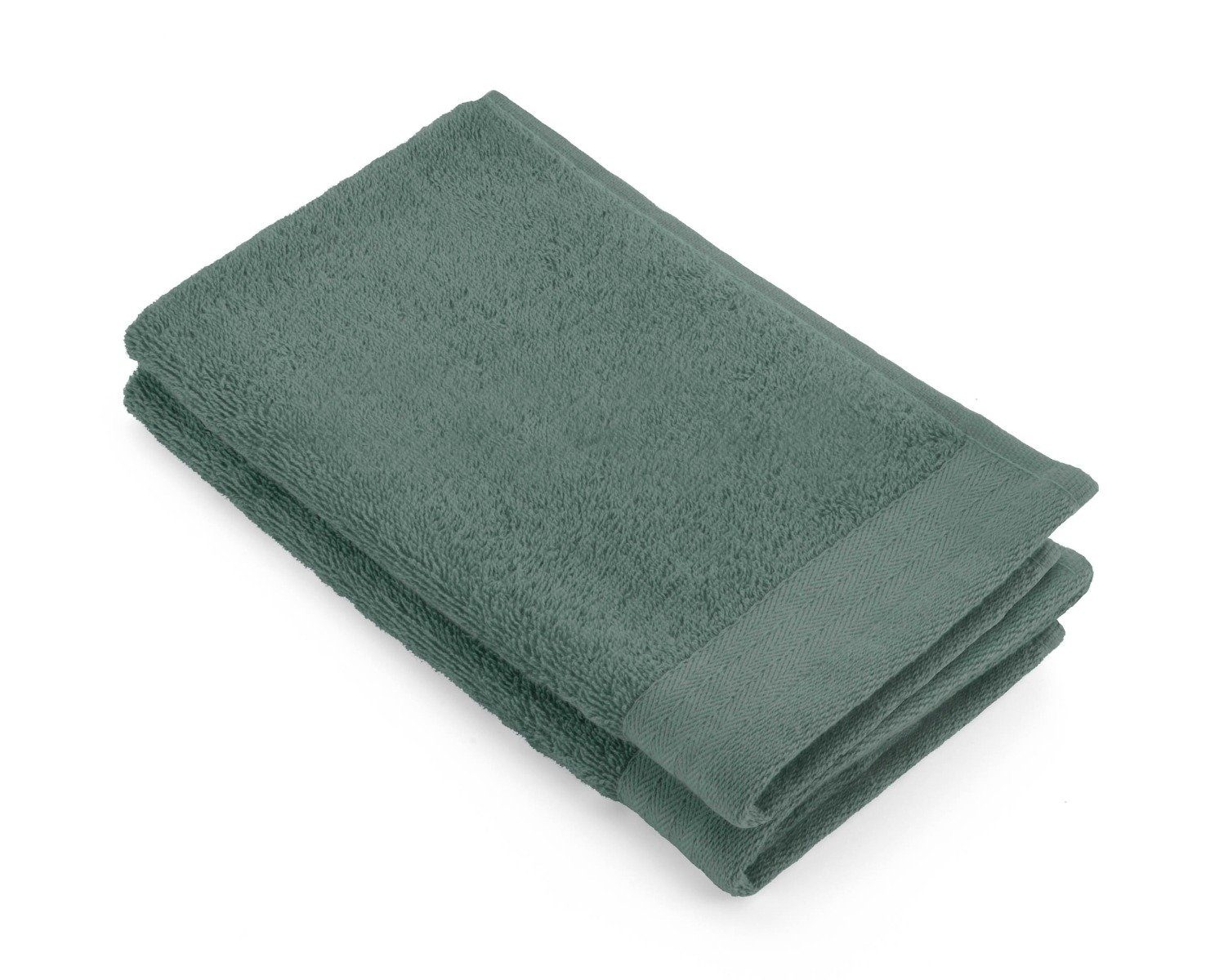 Handtuch cm, Baumwolle Armeegrün 30x50 Walra (1-St) Cotton Soft 2x - Gästetuch