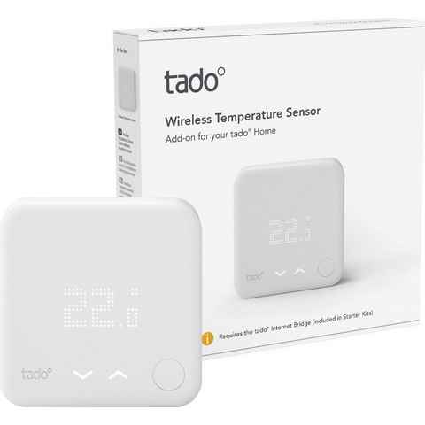 Tado Heizkörperthermostat Funk-Temperatursensor, Zusatzprodukt für Smarte Heizkörperthermostate