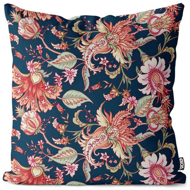 Kissenbezug, VOID (1 Stück), Sofa-Kissen Paisley Blumen Pfanzen floral orientalisch Orient Asien Indien indisch Safari Urlaub Blüten grafisch Ornament Verzierung exotisch