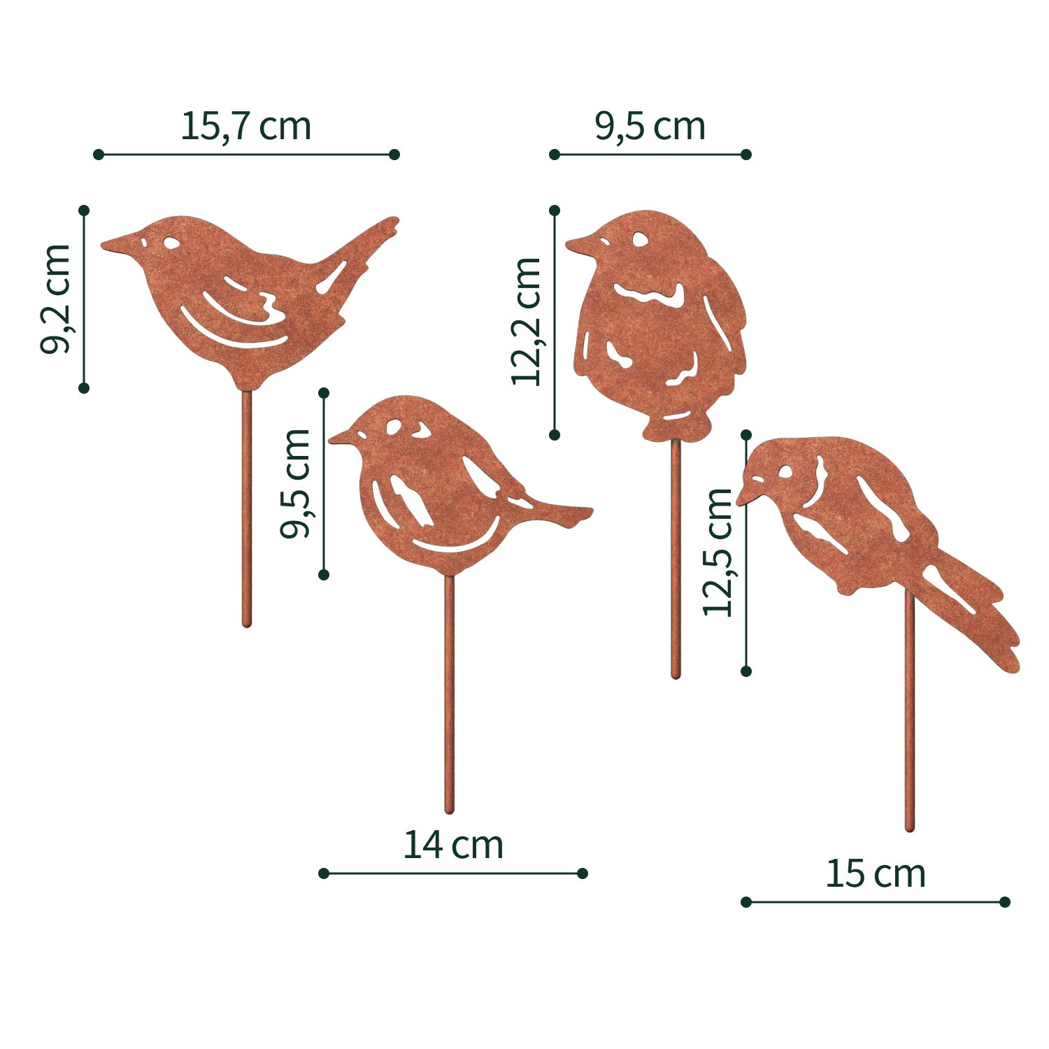 VERDOBA Gartenfigur Gartenstecker in Rost & günstig online kaufen