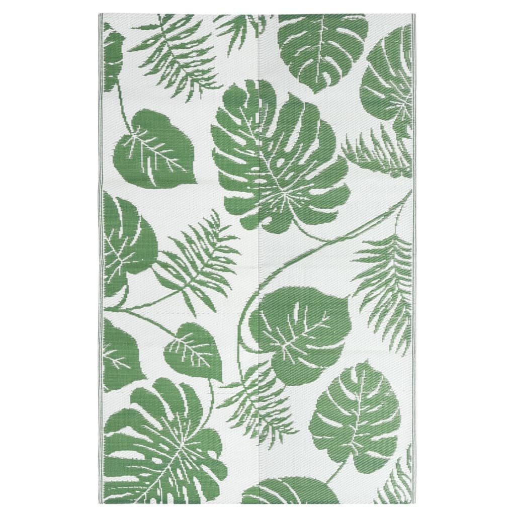 vidaXL Outdoorteppich 190 x 290 cm Teppich Terrasse Camping Outdoor draußen Vorzelt Grün 190, Höhe: 290 mm