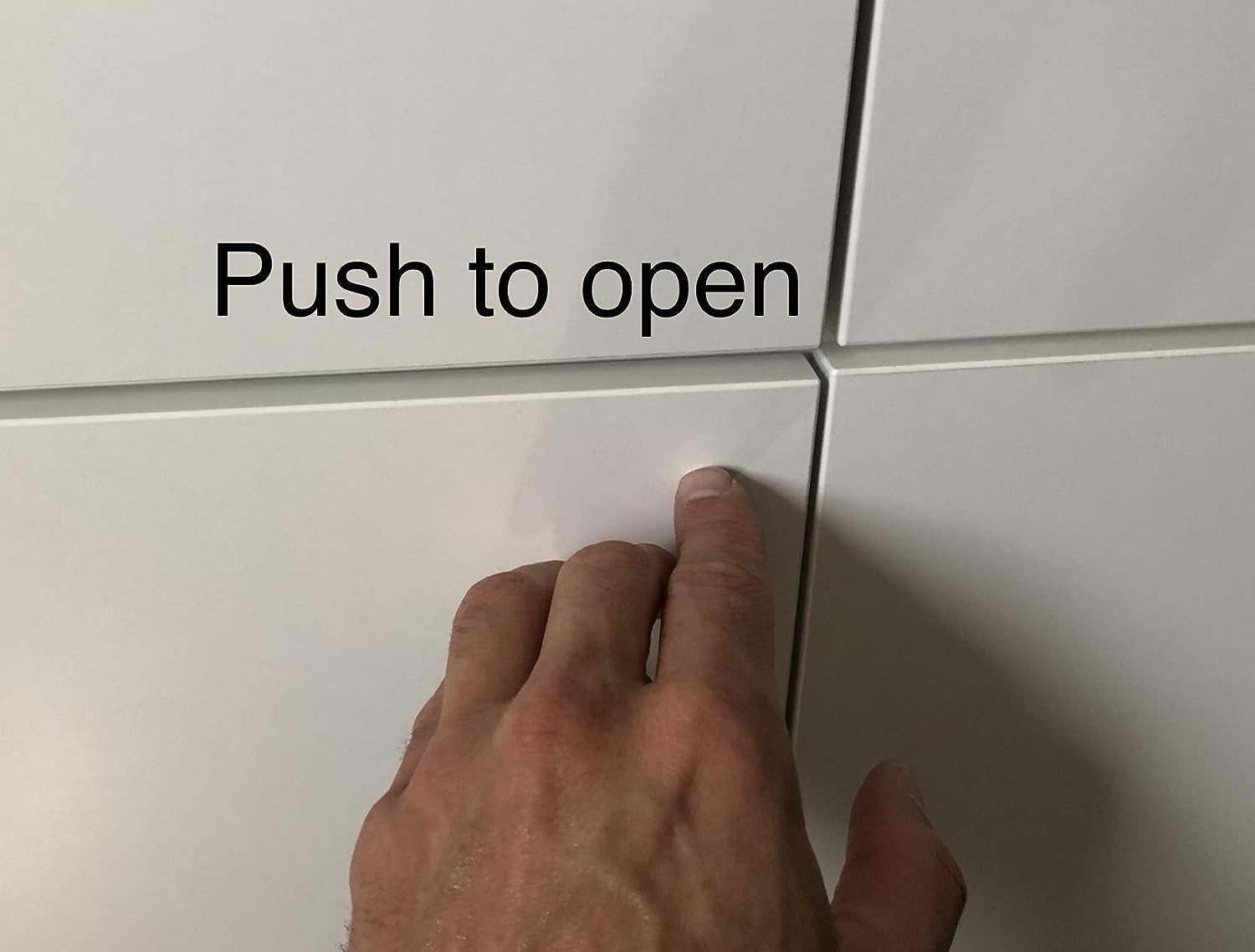 NELI Möbelbeschlag Drucktüröffner passend für Ikea Schränke (z.B. Besta) - Push to open (2 St) – Bild 5 von 5