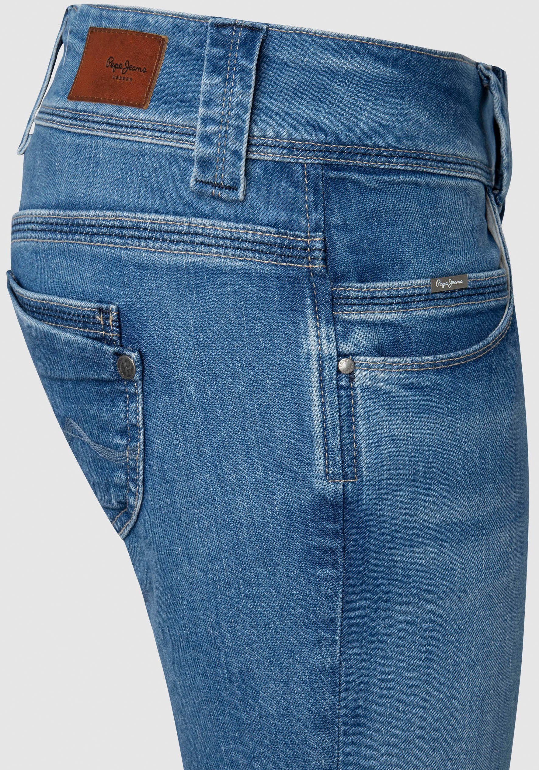 Pepe Jeans Regular-fit-Jeans VENUS mit authentic blue Badge medium