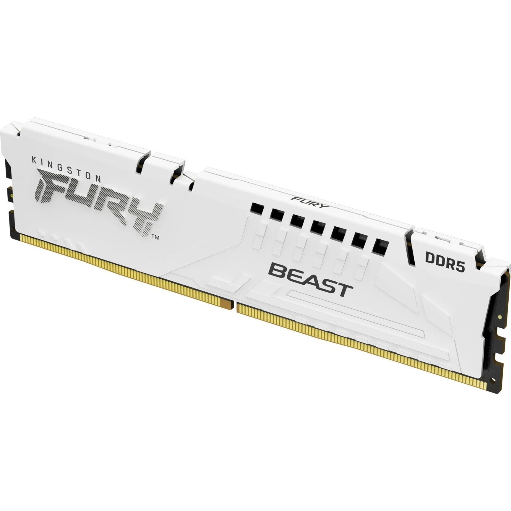 Kingston FURY Beast 64GB DDR5-6000 Dual Channel CL30 PC-Arbeitsspeicher (CL30 Low Latency, EXPO/XMP 3.0, On-Die ECC, White Heatspreader)