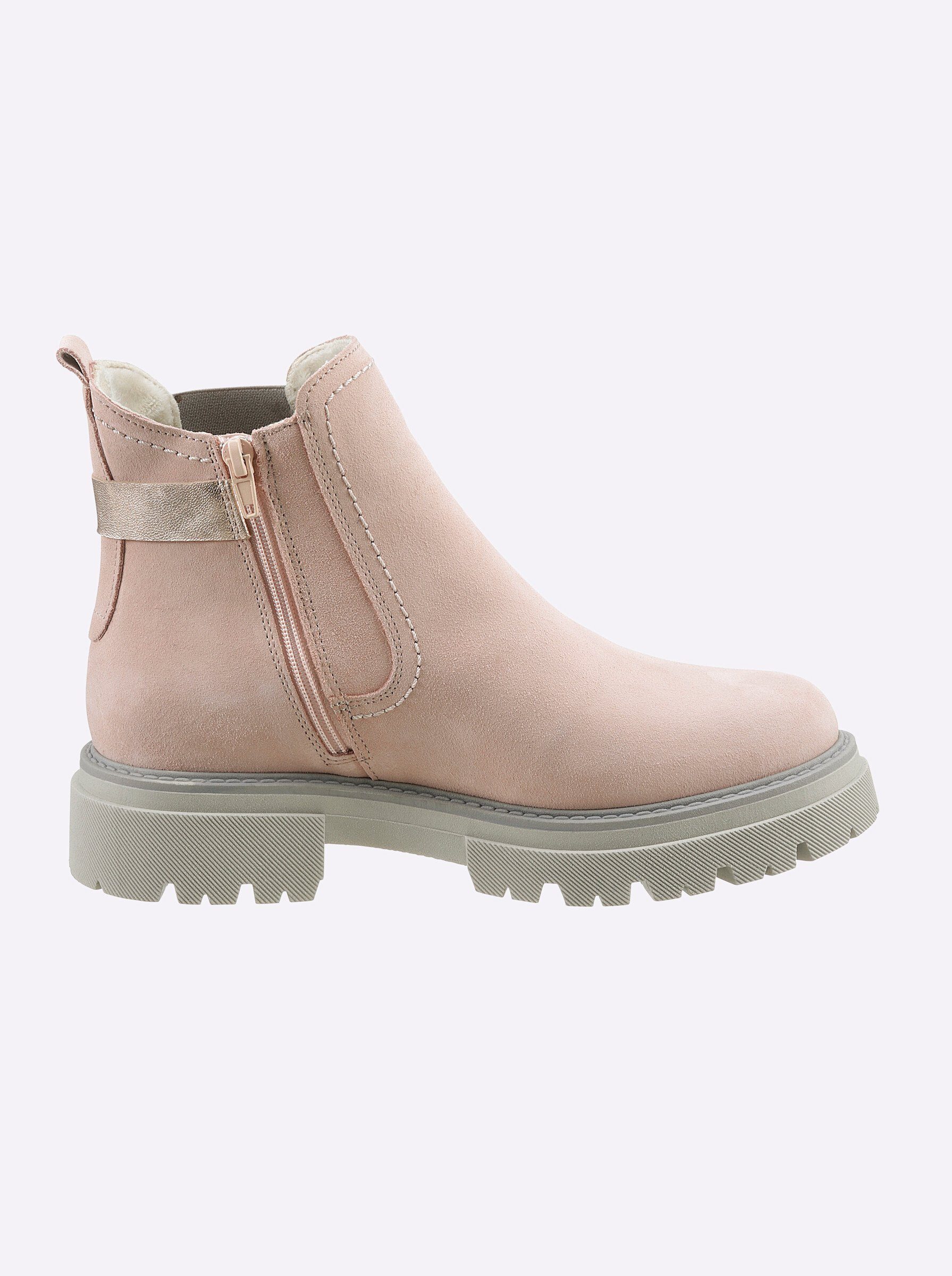 heine Stiefelette Stiefelette Wechselfußbett, Stretcheinsatz