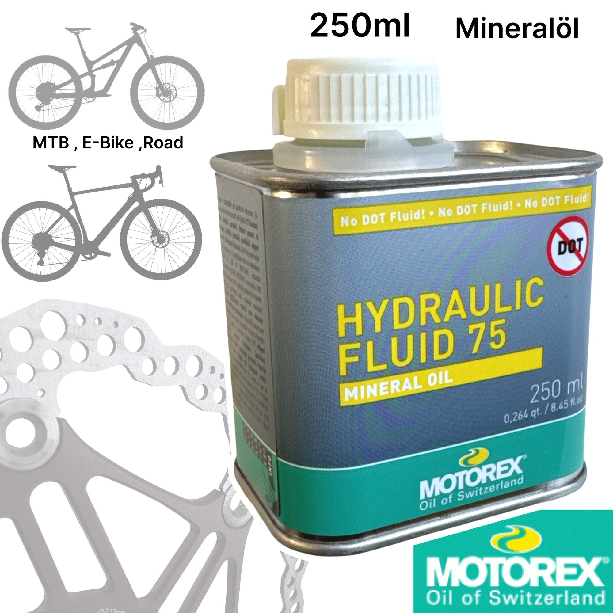 Motorex Fahrrad-Montageständer Motorex Mineralöl für Hydraulische Kupplung / Scheibenbremsen 250ml