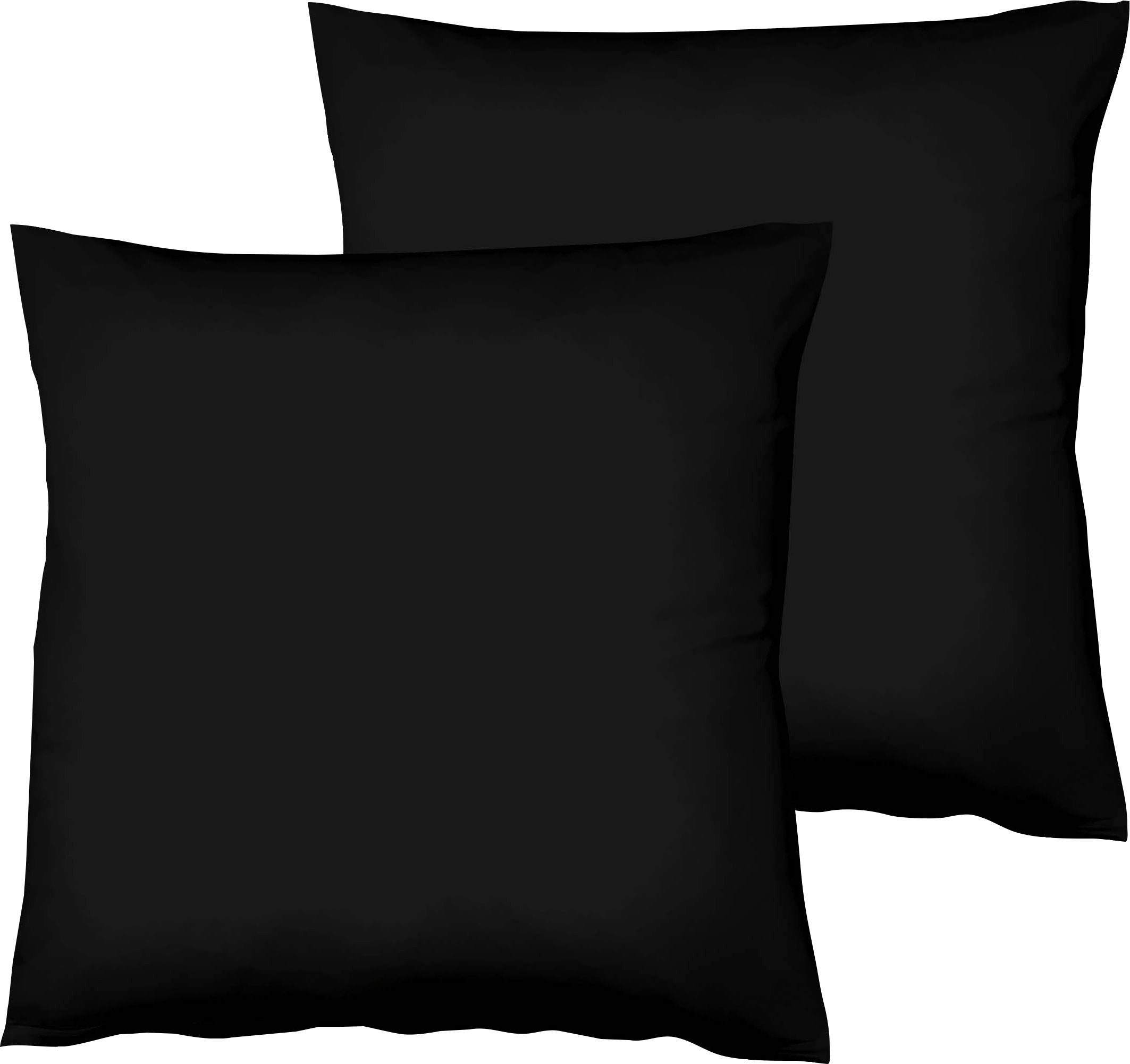 fleuresse Kissenbezüge Colours, (2 Stück), edler, bügelfreier Interlock-Jersey aus 100% Baumwolle