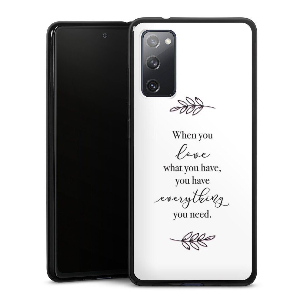 DeinDesign Handyhülle »Liebe Spruch Statement When You Love What You