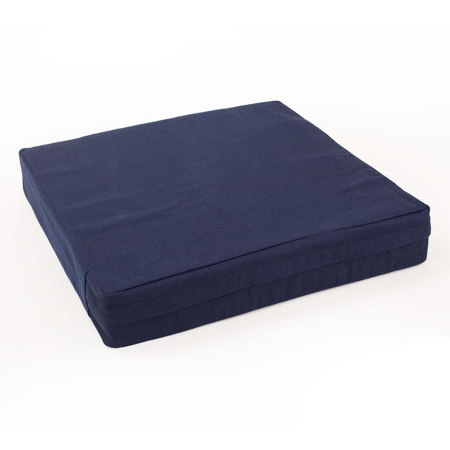 bodhi quadratisch MANDIR Bodenkissen Kissen, nachtblau