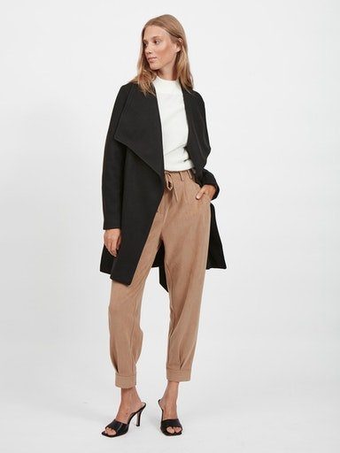 Vila Kurzmantel VICOOLEY COLLAR BELT COAT - NOOS