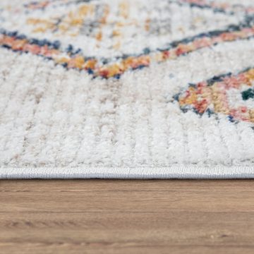 Teppich Kayacik 573, Paco Home, rechteckig, Höhe: 12 mm, Kurzflor, Rauten Muster, ideal im Wohnzimmer & Schlafzimmer