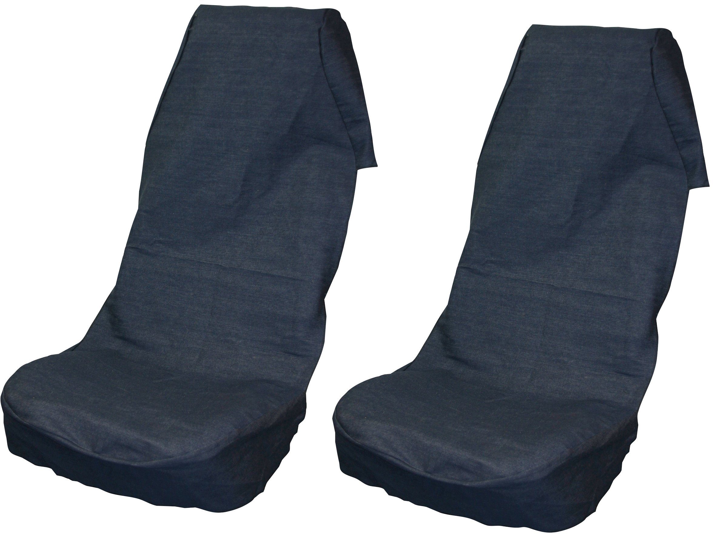 IWH Jeans, Kopfstütze Autositzschutz integrierter mit Sitzschoner Universal-Größe in Set, 2-tlg.,